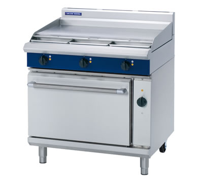 Blue seal E56A electric cooking range with convection oven and griddle